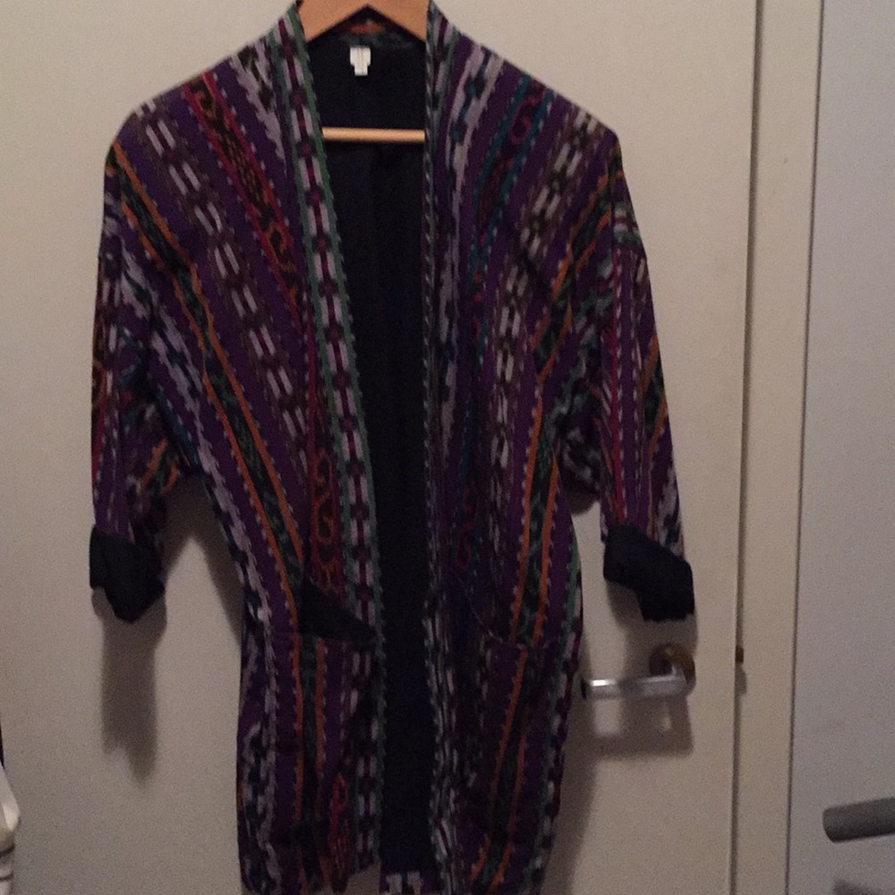 Long multi colored blazer